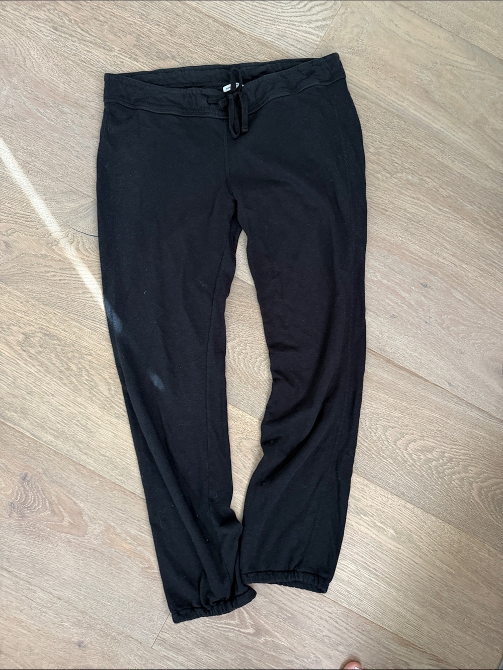 James Perse Black Drawstring Sweatpants